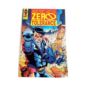 Zero Tolerance 2 First Publishing Comic Book Nov 1990 Collector Bagged Boarded